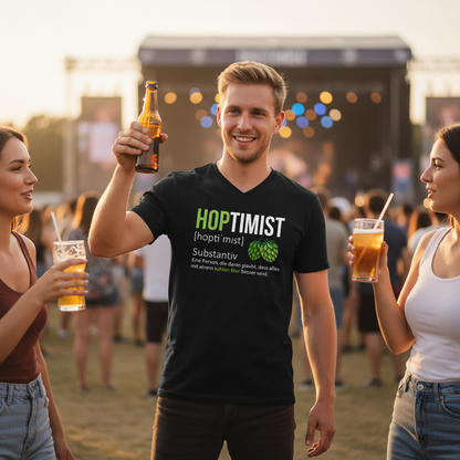 Hoptimist - Herren V-Neck Shirt