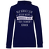 Nur hübsch sein reicht nicht Bier trinken - Damen Hoodie Navy Blue