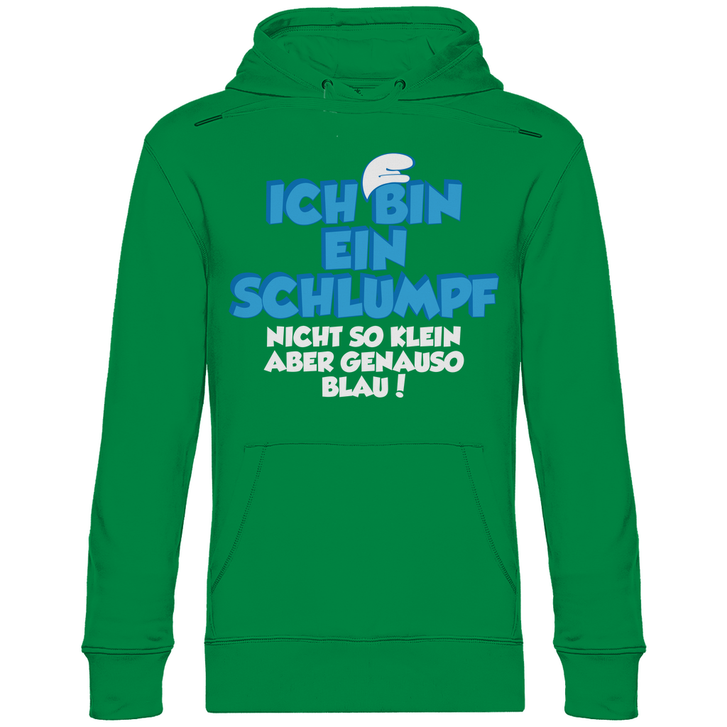Ich bin ein Schlumpf nicht so klein aber genauso blau - Unisex Hoodie Kelly Green