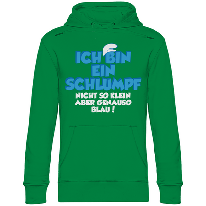 Ich bin ein Schlumpf nicht so klein aber genauso blau - Unisex Hoodie Kelly Green