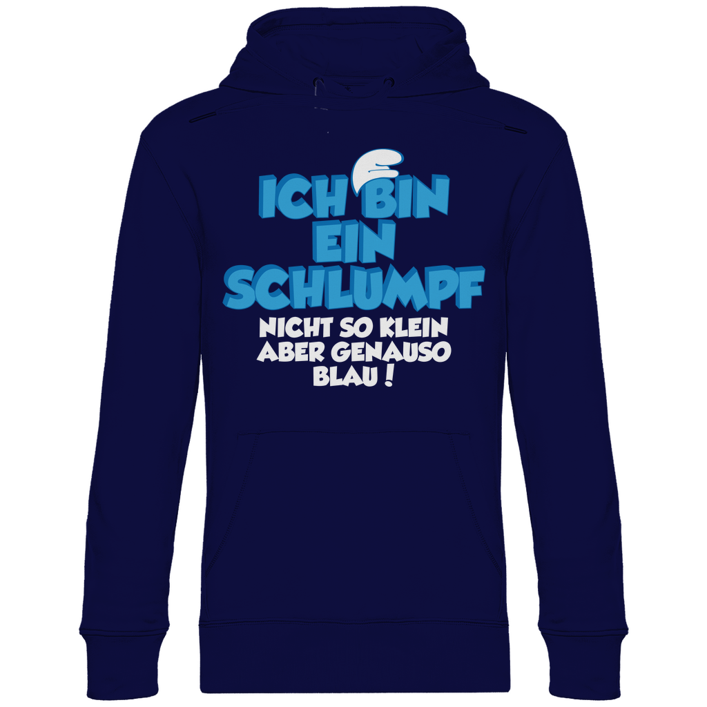 Ich bin ein Schlumpf nicht so klein aber genauso blau - Unisex Hoodie Navy Blue