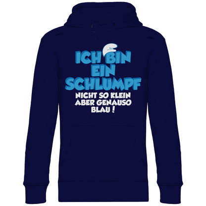 Ich bin ein Schlumpf nicht so klein aber genauso blau - Unisex Hoodie Navy Blue