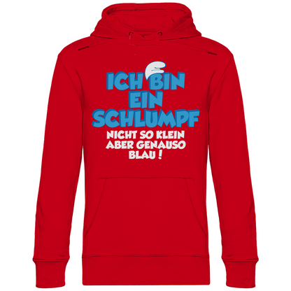 Ich bin ein Schlumpf nicht so klein aber genauso blau - Unisex Hoodie Red