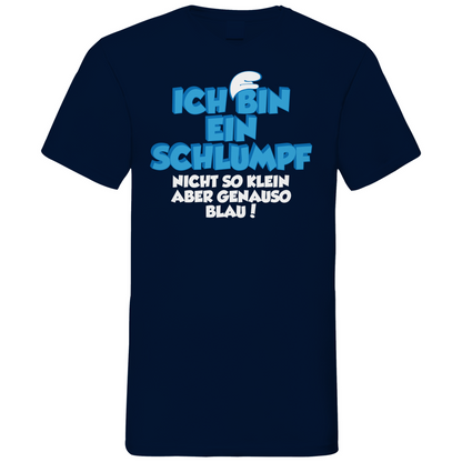 Ich bin ein Schlumpf nicht so klein aber genauso blau - Herren V-Neck Shirt Navy