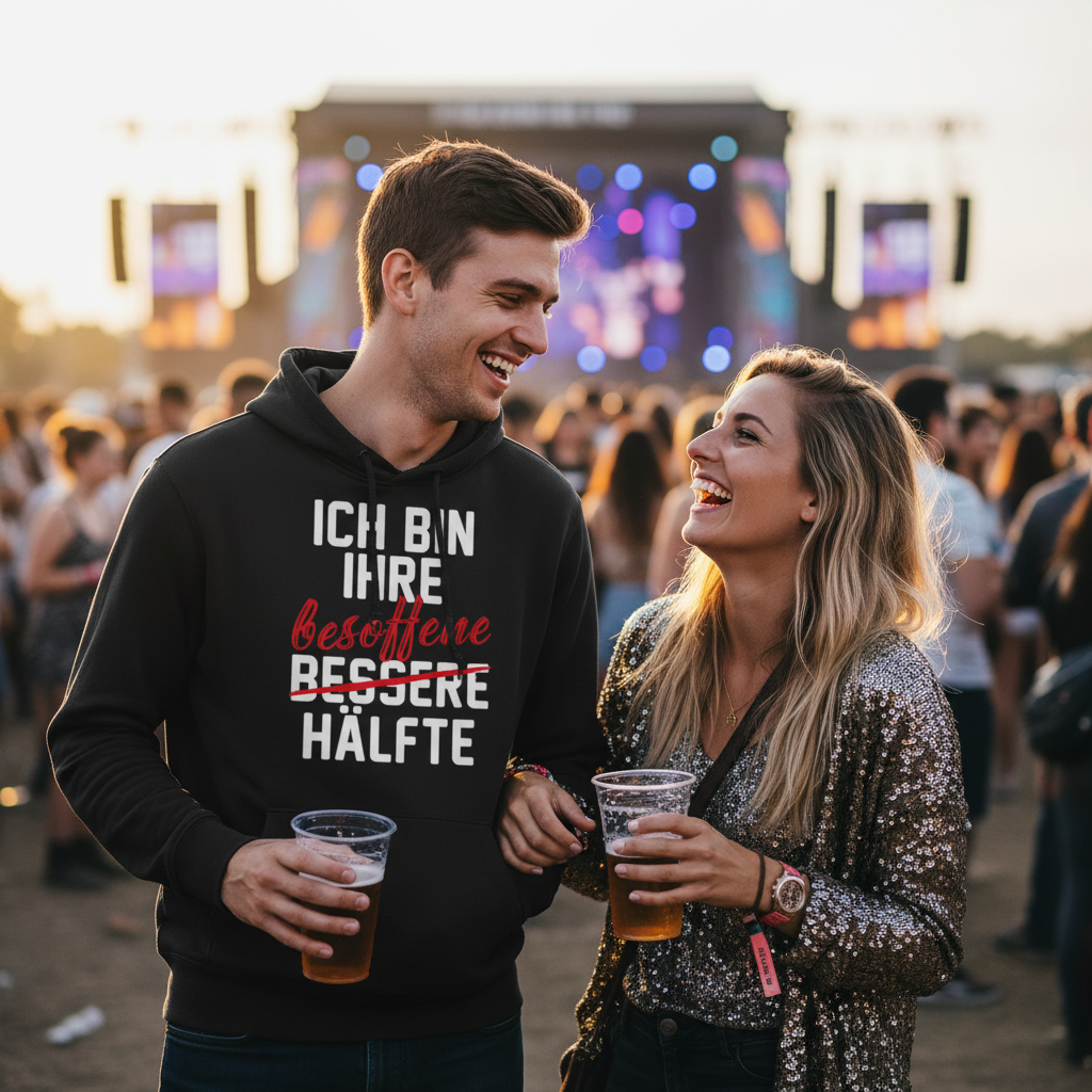Ich bin ihre besoffene Hälfte - Unisex Hoodie