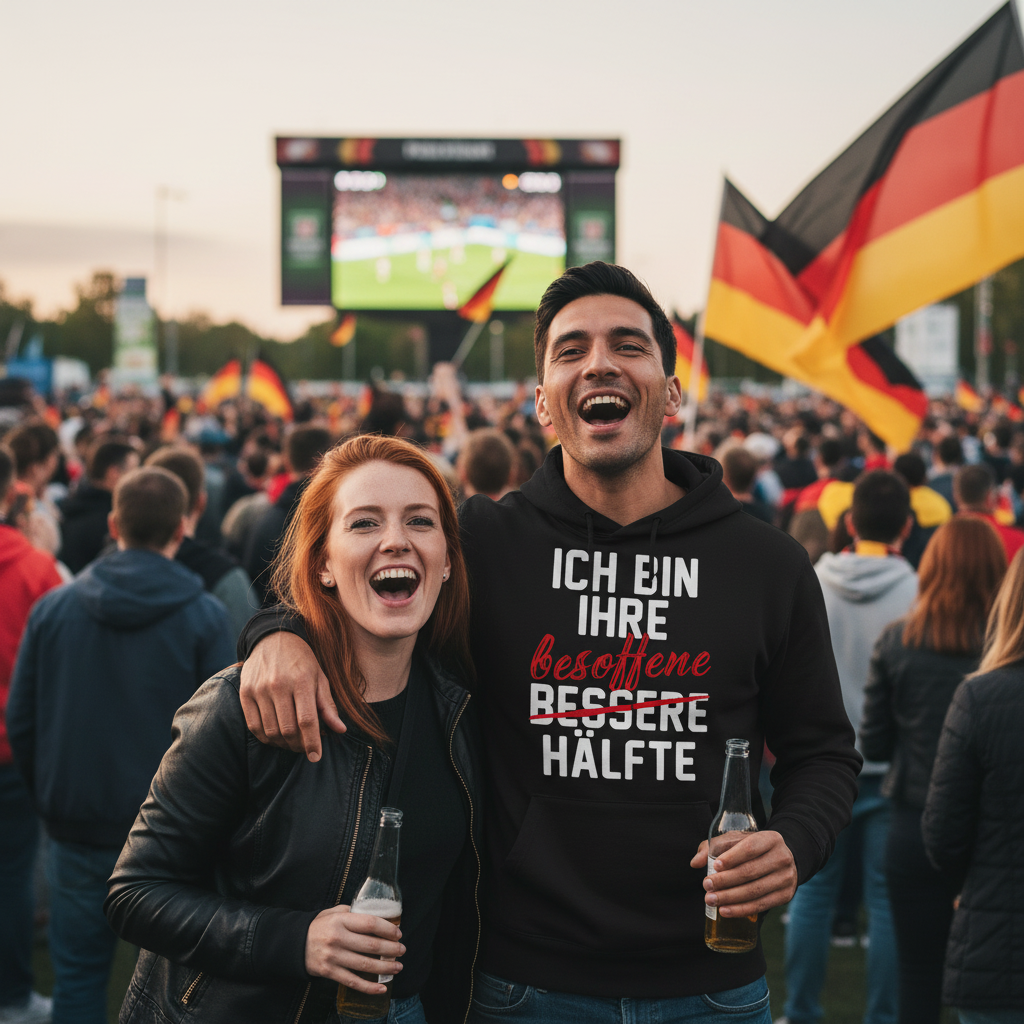 Ich bin ihre besoffene Hälfte - Unisex Hoodie