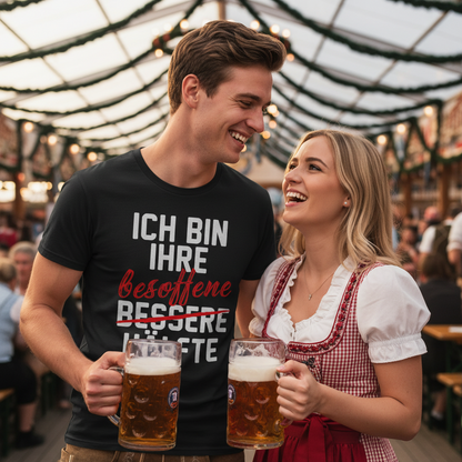 Ich bin ihre besoffene Hälfte - Herren Shirt