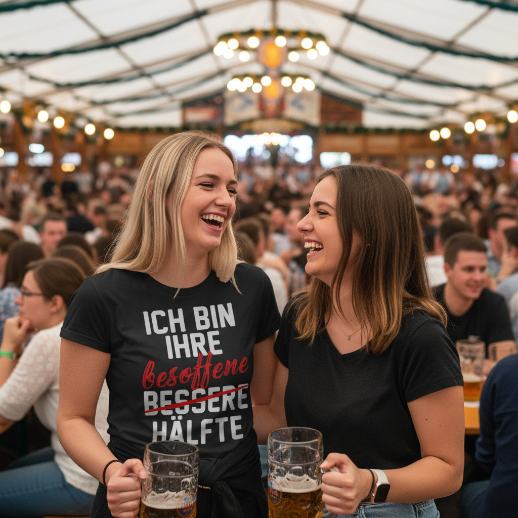 Ich bin ihre besoffene Hälfte - Damenshirt