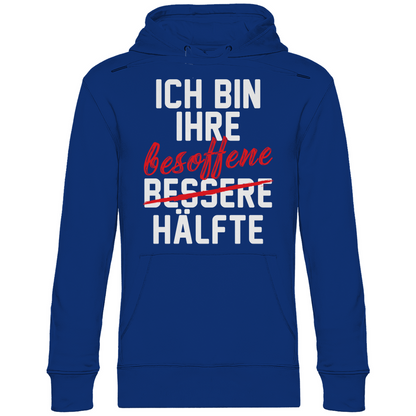 Ich bin ihre besoffene Hälfte - Unisex Hoodie Royal