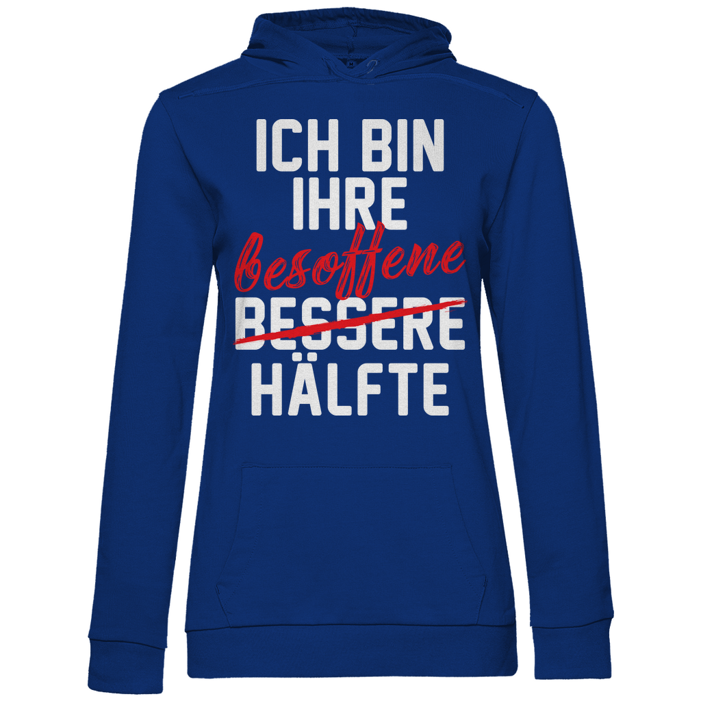 Ich bin ihre besoffene Hälfte - Damen Hoodie Royal