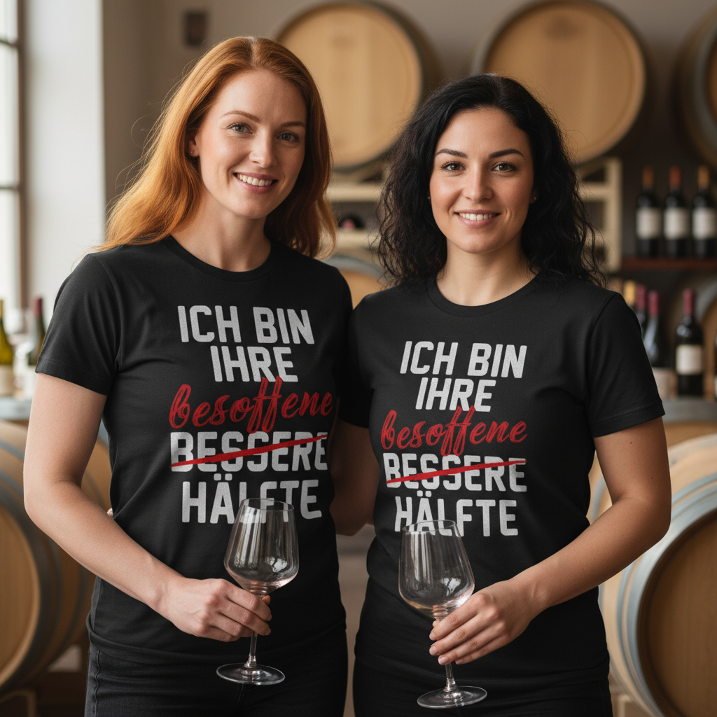 Ich bin ihre besoffene Hälfte - Damenshirt