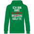 Ich bin ihre besoffene Hälfte - Unisex Hoodie Kelly Green