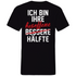 Ich bin ihre besoffene Hälfte - Herren V-Neck Shirt Black