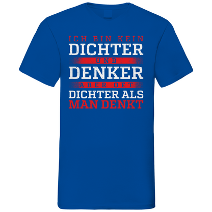 Oft dichter als man denkt - Herren V-Neck Shirt Royal Blue