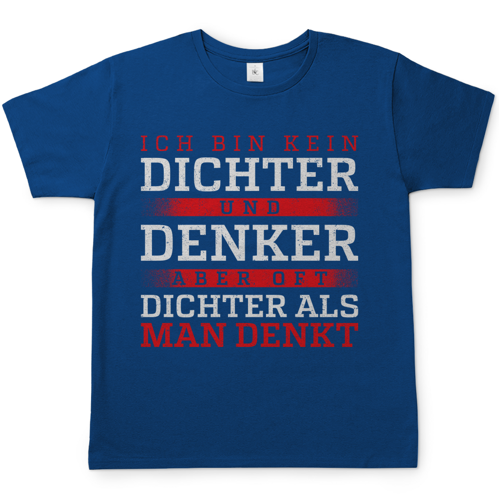 Oft dichter als man denkt - Herren Shirt Royal Blue