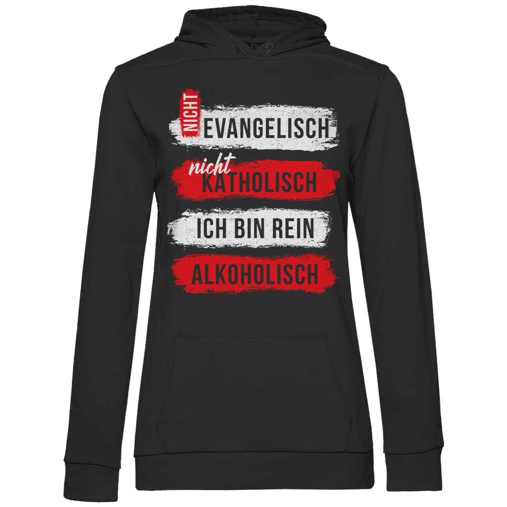Ich bin rein Alkoholisch - Damen Hoodie Black