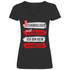 Ich bin rein Alkoholisch - V-Neck Damenshirt Black