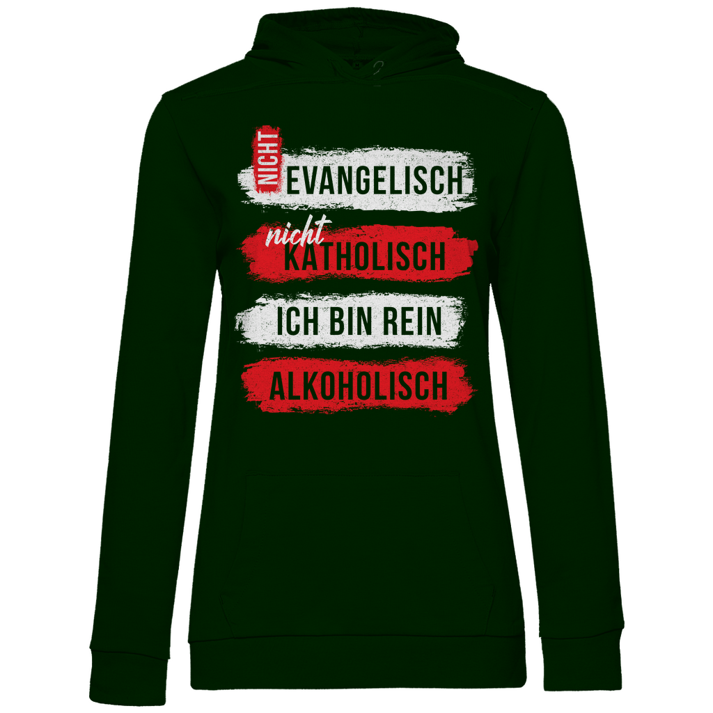Ich bin rein Alkoholisch - Damen Hoodie Forest Green