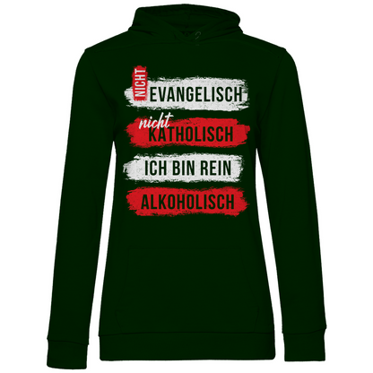 Ich bin rein Alkoholisch - Damen Hoodie Forest Green