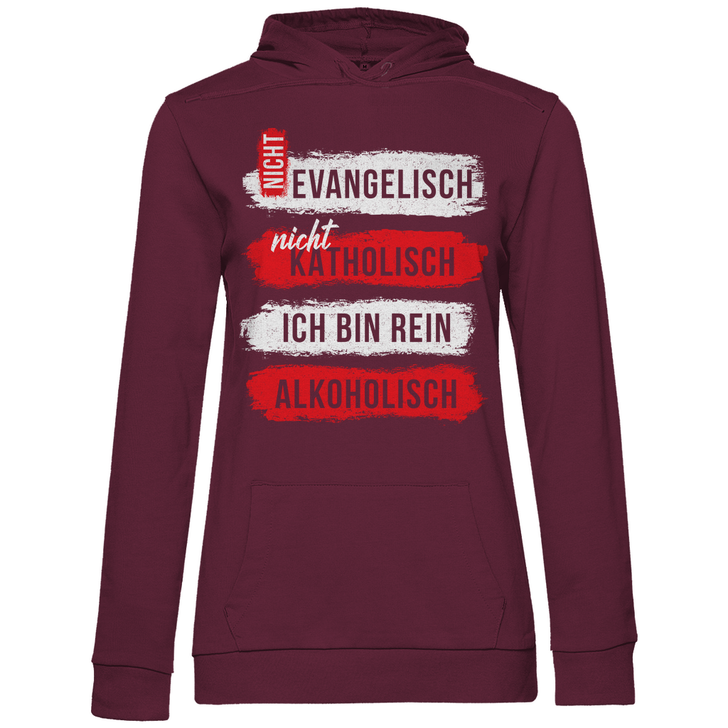 Ich bin rein Alkoholisch - Damen Hoodie Wine