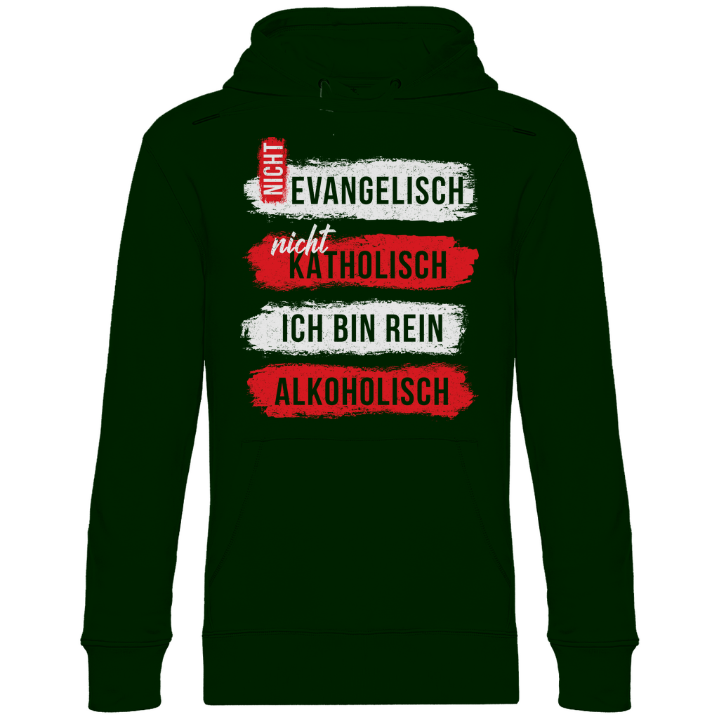 Ich bin rein Alkoholisch - Unisex Hoodie Forest Green