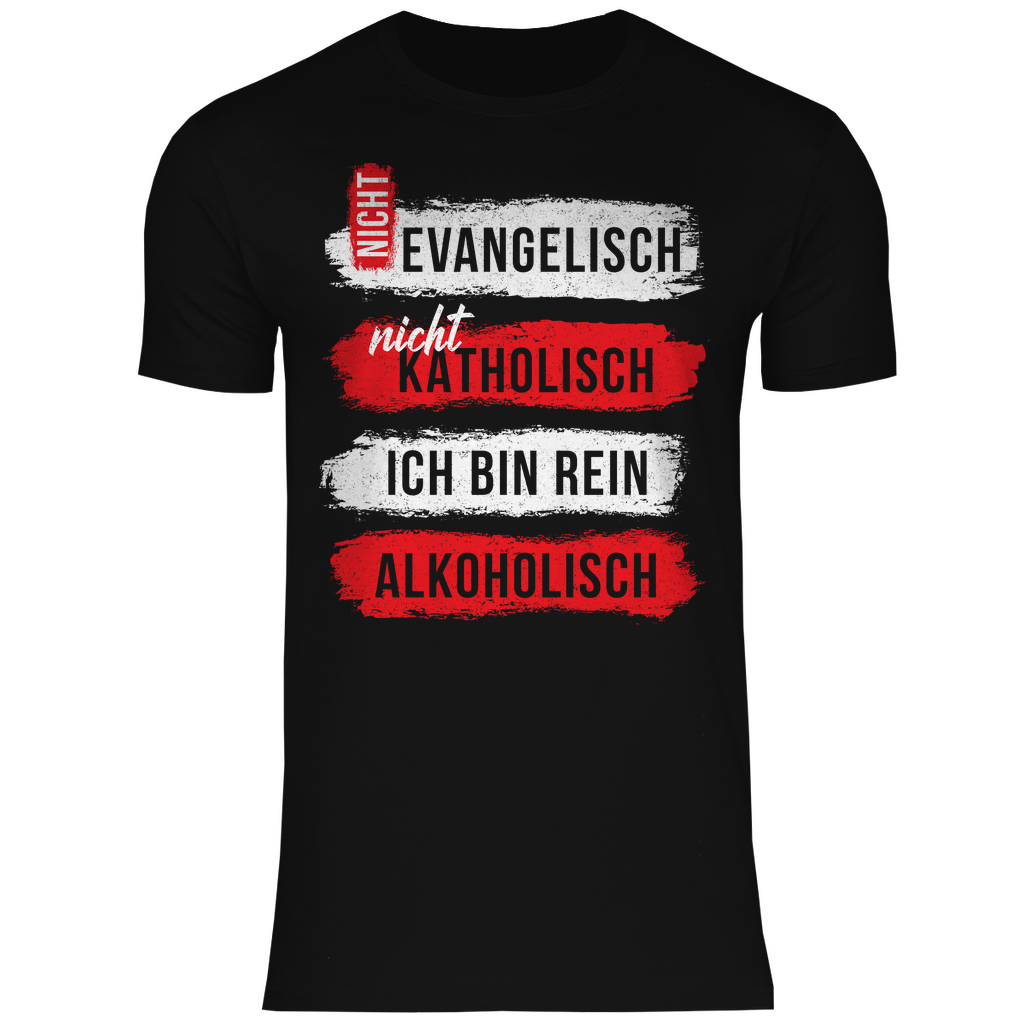 Ich bin rein Alkoholisch - Herren Shirt Black