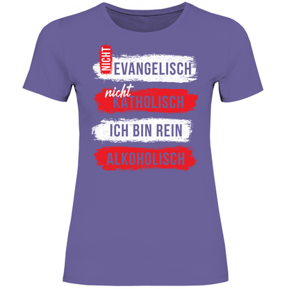 Ich bin rein Alkoholisch - Damenshirt Millennial Lilac