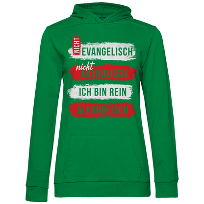 Ich bin rein Alkoholisch - Damen Hoodie Kelly Green