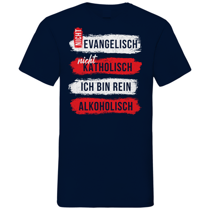 Ich bin rein Alkoholisch - Herren V-Neck Shirt Navy