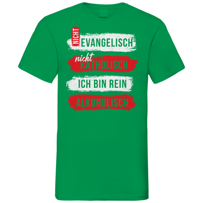 Ich bin rein Alkoholisch - Herren V-Neck Shirt Kelly Green