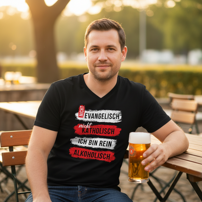Ich bin rein Alkoholisch - Herren V-Neck Shirt