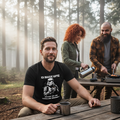 Ich brauche Kaffee - Stormtrooper - Herren V-Neck Shirt