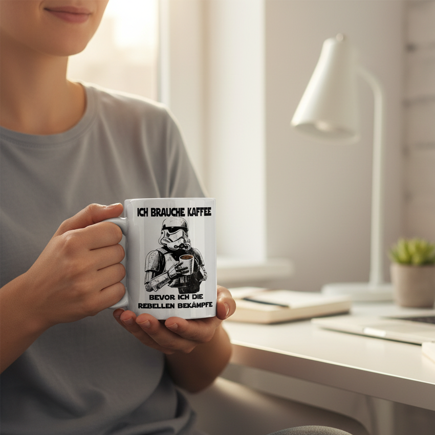 Ich brauche Kaffee - Stormtrooper - Tasse