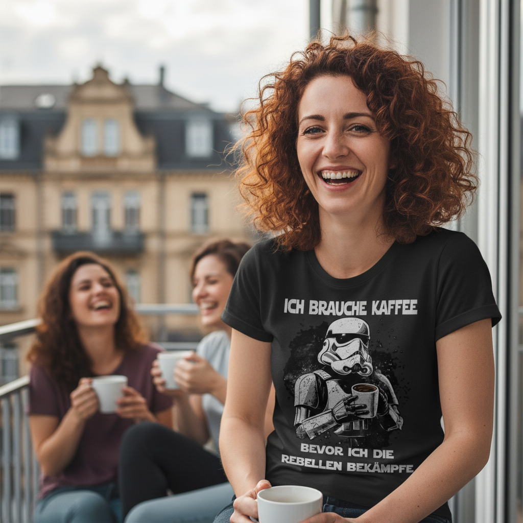 Ich brauche Kaffee - Stormtrooper - Damenshirt