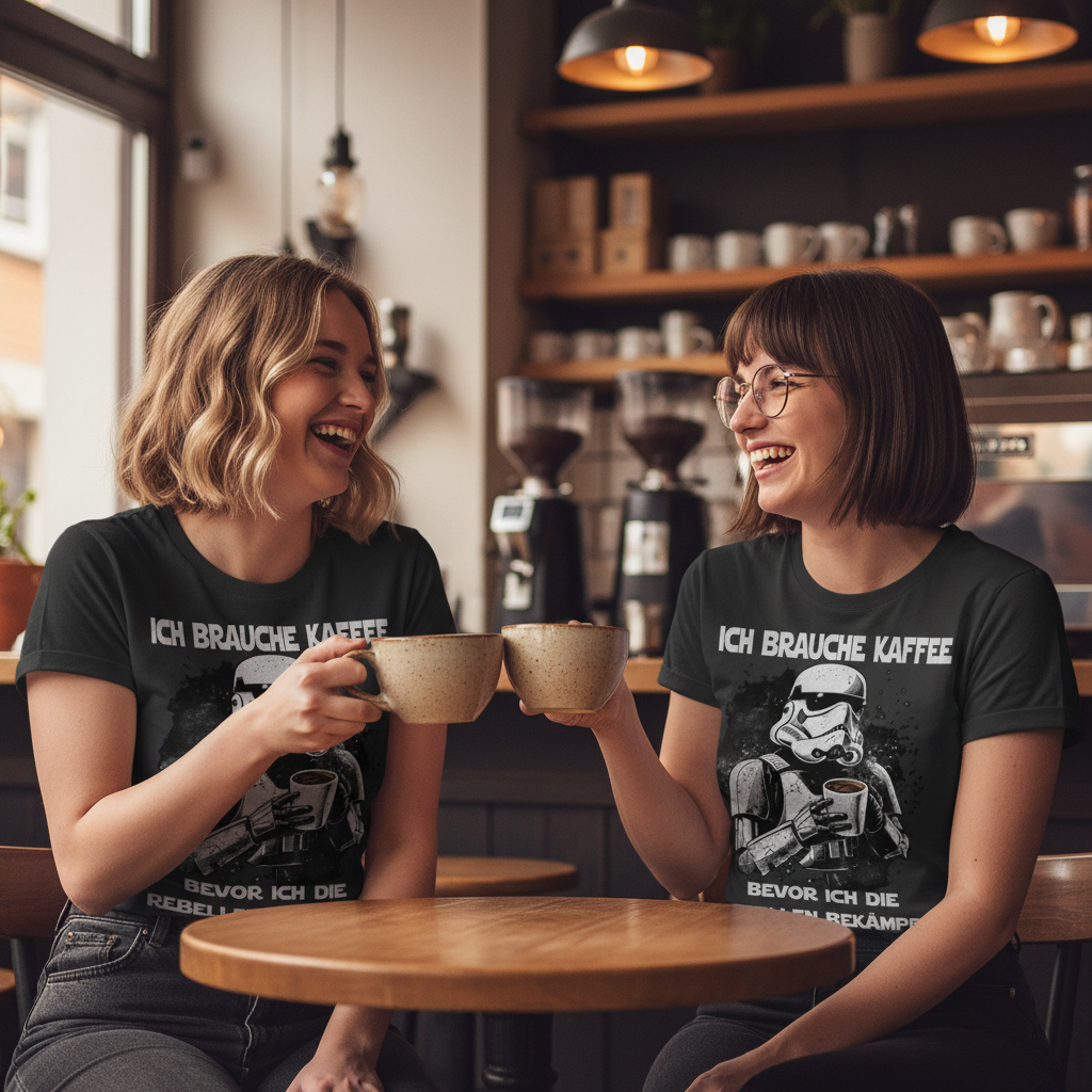 Ich brauche Kaffee - Stormtrooper - Damenshirt