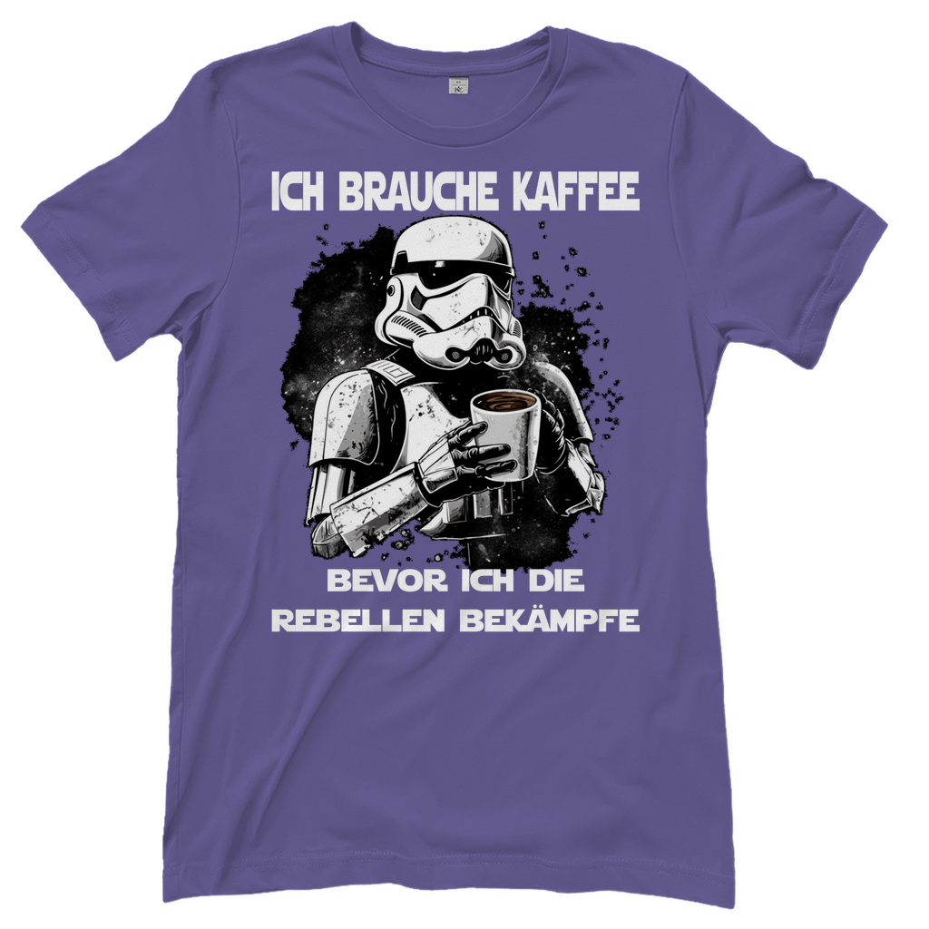 Ich brauche Kaffee - Stormtrooper - Damenshirt Millennial Lilac