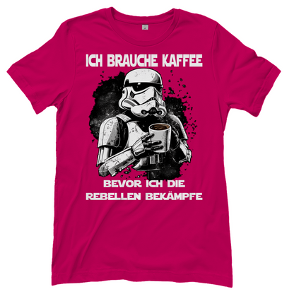 Ich brauche Kaffee - Stormtrooper - Damenshirt Sorbet