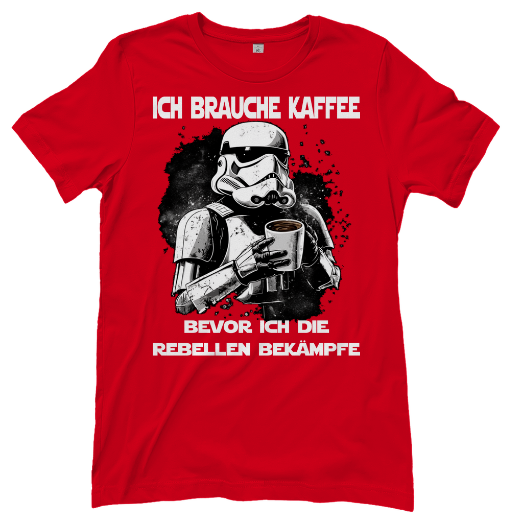 Ich brauche Kaffee - Stormtrooper - Damenshirt Red