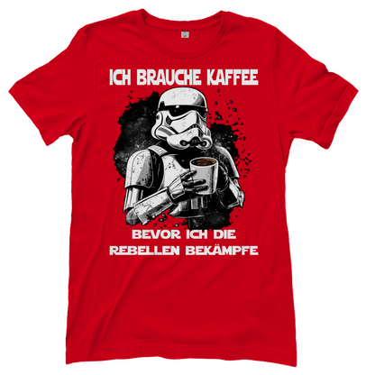 Ich brauche Kaffee - Stormtrooper - Damenshirt Red