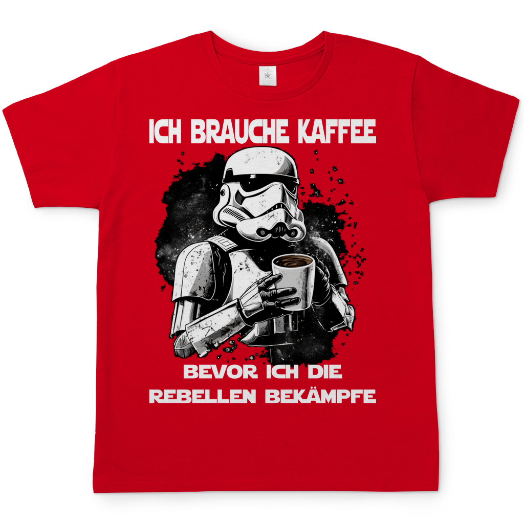 Ich brauche Kaffee - Stormtrooper - Herren Shirt Red