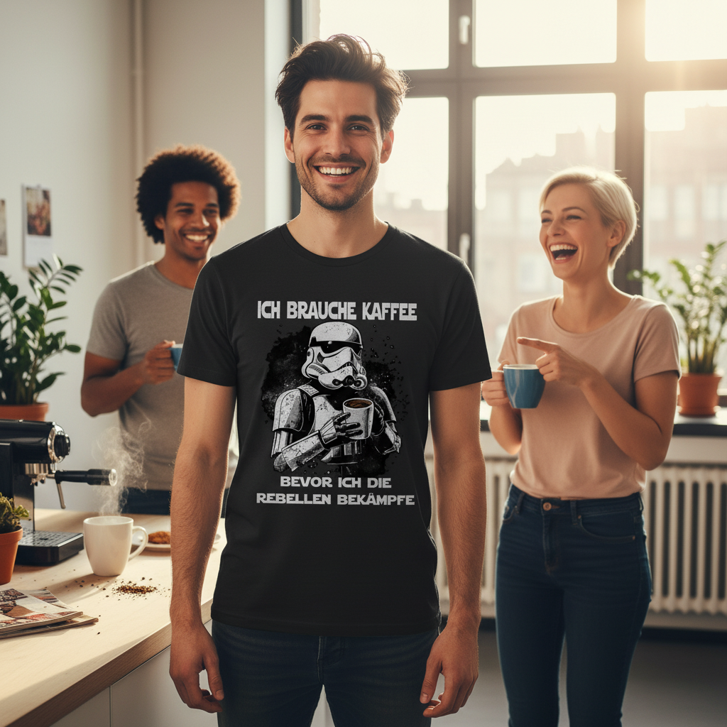 Ich brauche Kaffee - Stormtrooper - Herren Shirt