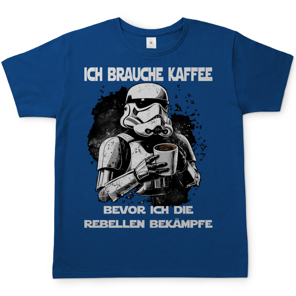 Ich brauche Kaffee - Stormtrooper - Herren Shirt Royal Blue