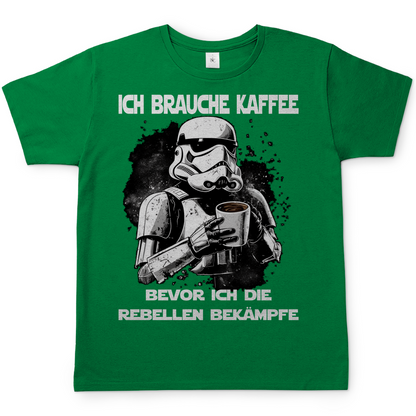 Ich brauche Kaffee - Stormtrooper - Herren Shirt Kelly Green