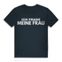 Ich frage meine Frau - Herren Premium Bio T-Shirt Dark Grey Solid
