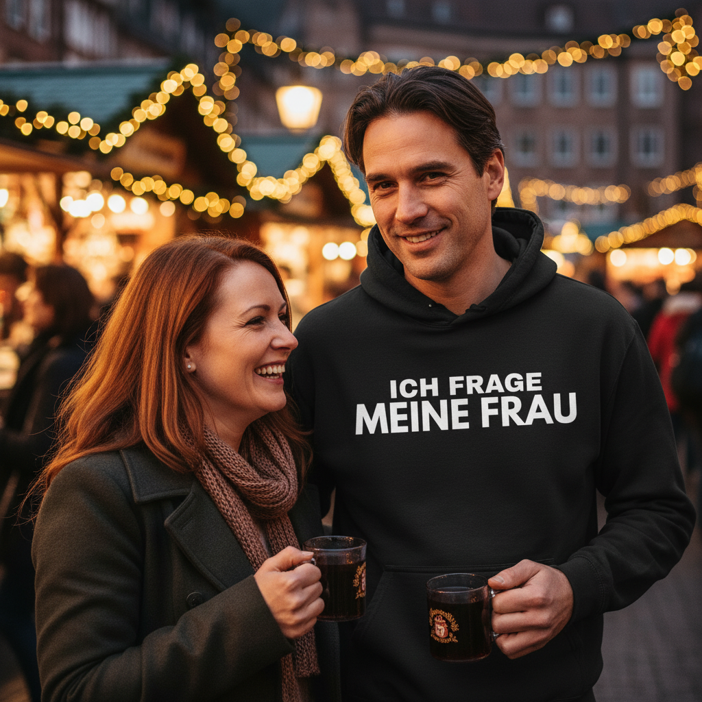 Ich frage meine Frau - Herren Hoodie
