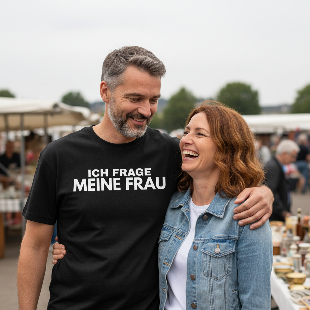 Ich frage meine Frau - Jack and Jones Oversize T-Shirt