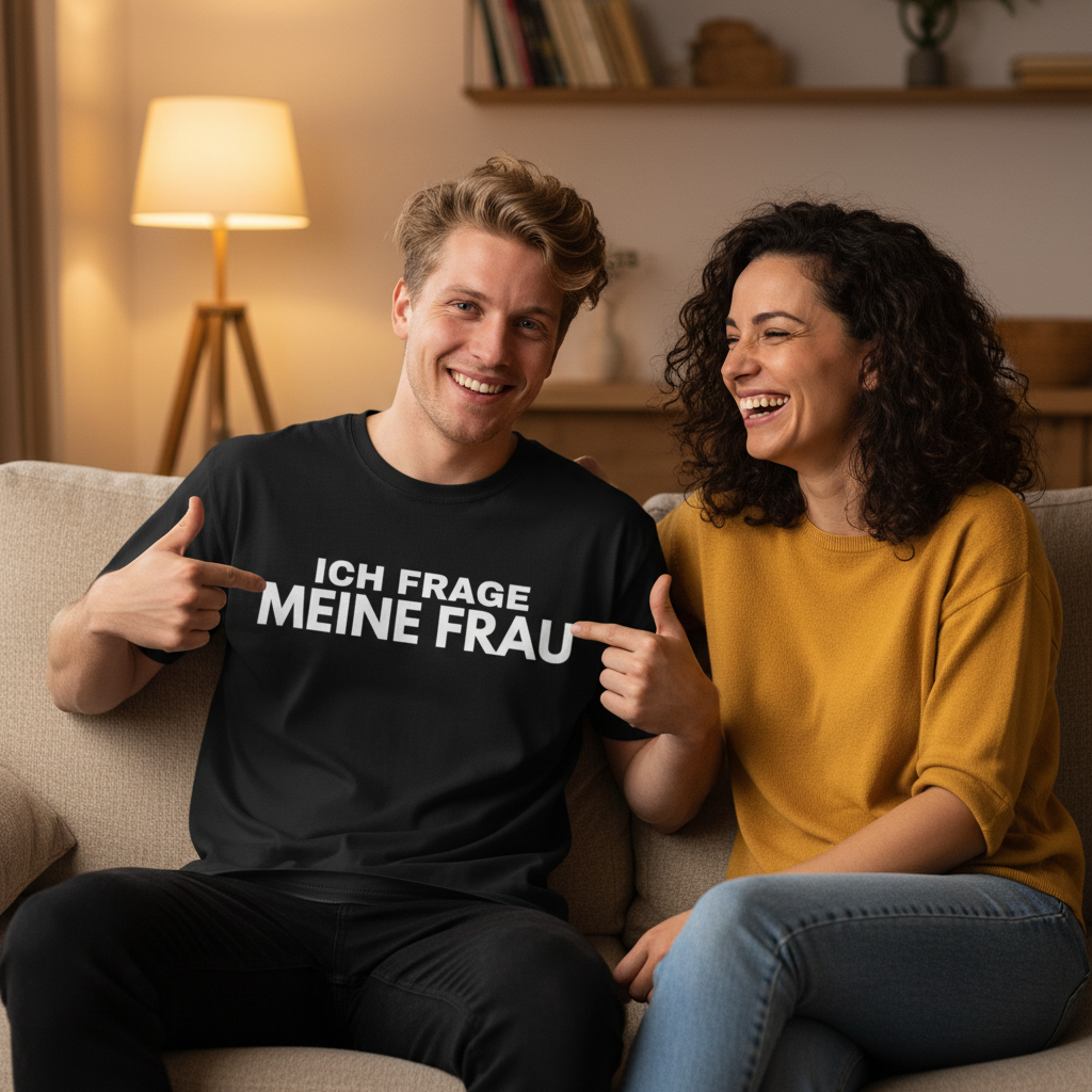 Ich frage meine Frau - Jack and Jones Oversize T-Shirt