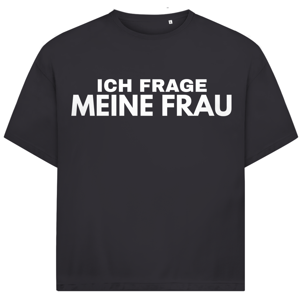 Ich frage meine Frau - Jack and Jones Oversize T-Shirt Asphalt
