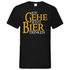 Ich gehe jetzt Bier trinken HDR - Beidseitiger Druck - Herren V-Neck Shirt Black