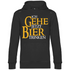 Ich gehe jetzt Bier trinken HDR - Beidseitiger Druck - Unisex Hoodie Black